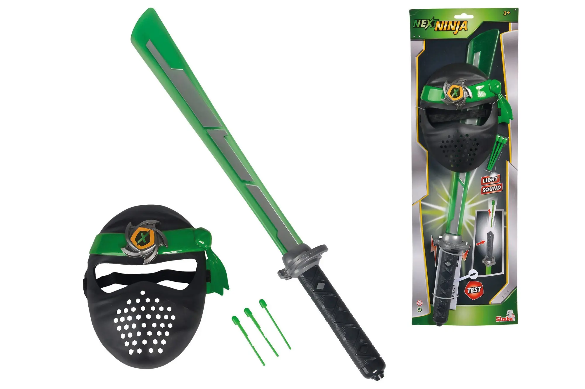 Bild: 4006592028763 | Next Ninja Schwert und Maske, grün | Rollenspiel | 108042238 | Deutsch