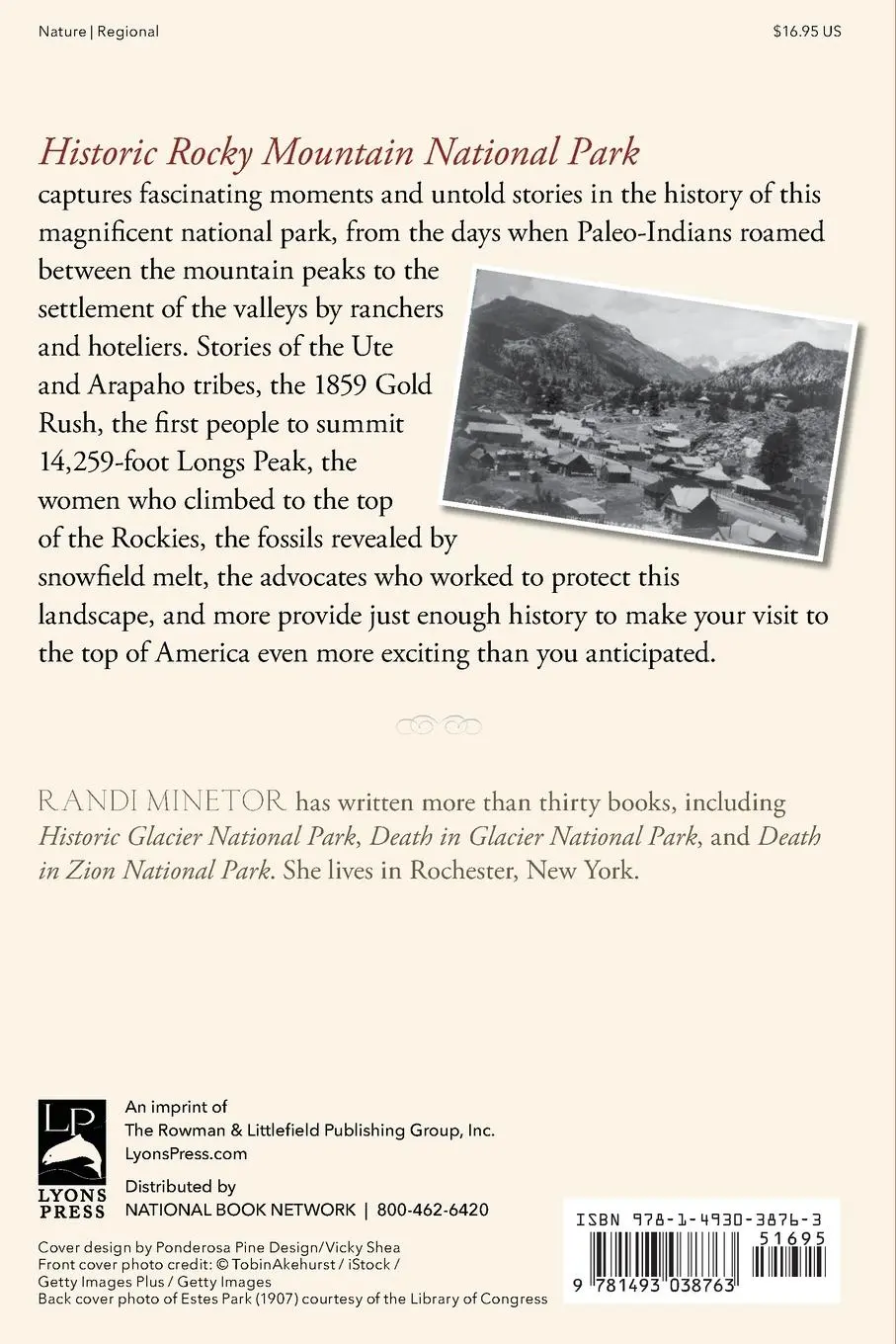Rückseite: 9781493038763 | Historic Rocky Mountain National Park | Randi Minetor | Taschenbuch