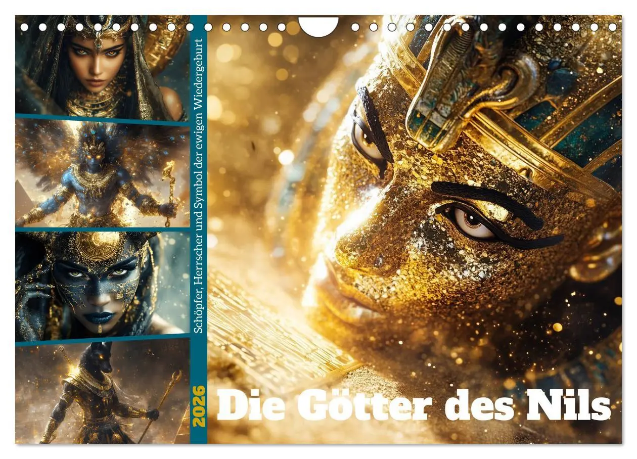 Cover: 9783457298763 | Die Götter des Nils (Wandkalender 2026 DIN A4 quer), CALVENDO...