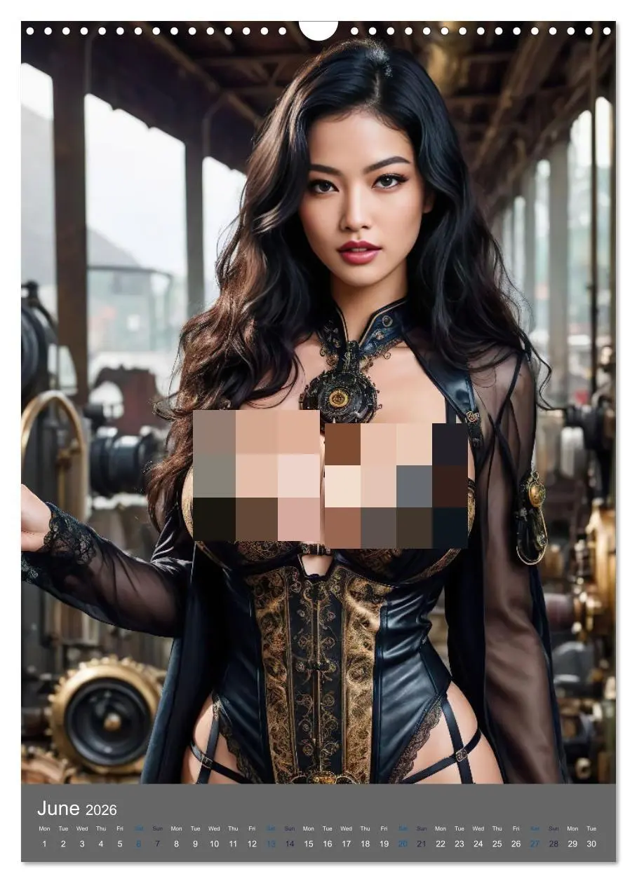 Bild: 9783516528763 | Seductive steampunk divas (Wall Calendar 2026 DIN A3 portrait),...