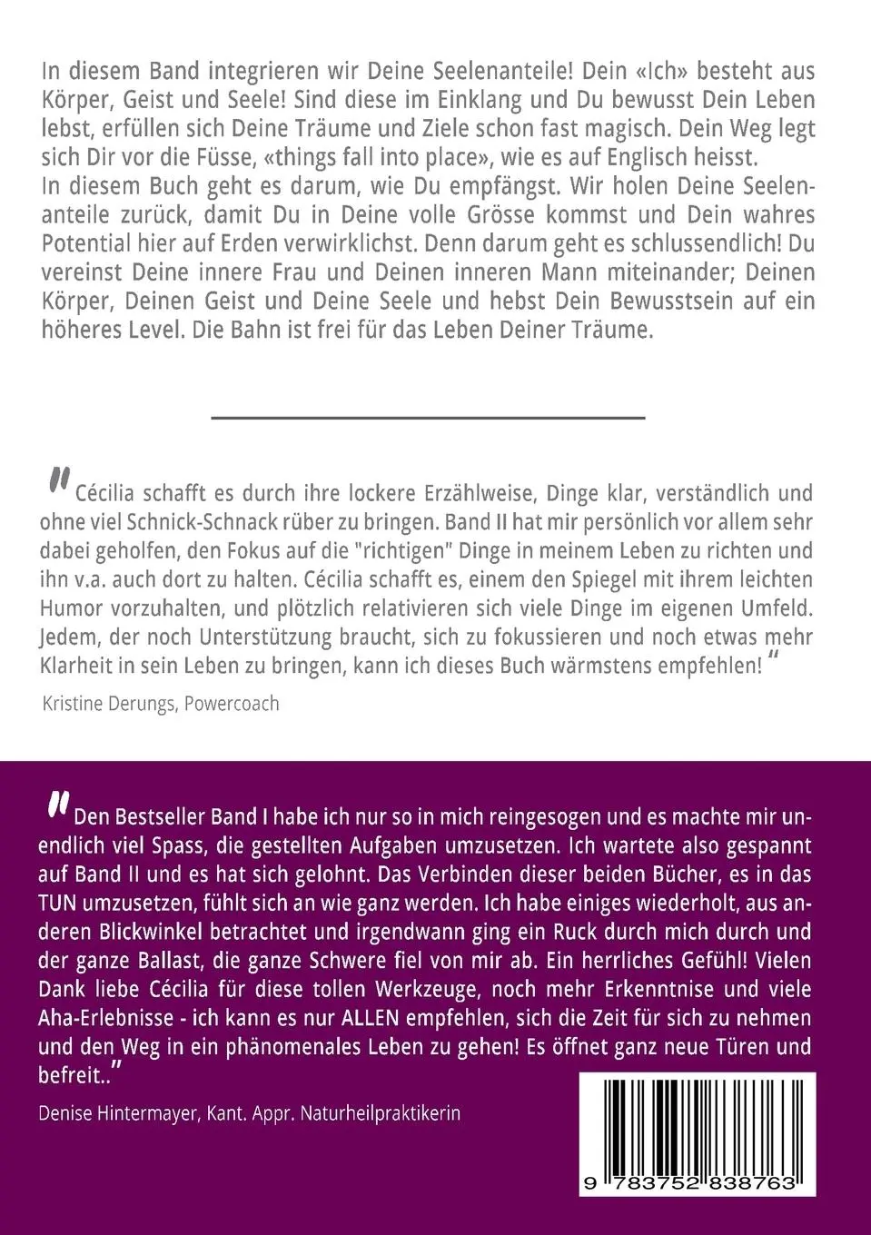 Rückseite: 9783752838763 | Kremple Dein Leben um! | Cécilia Graf | Taschenbuch | 104 S. | Deutsch
