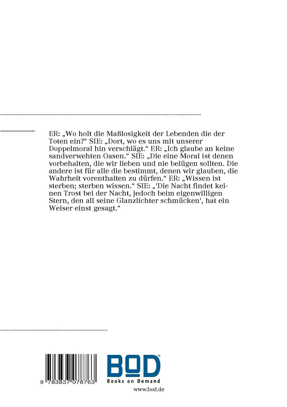 Rückseite: 9783837078763 | DER NEMESIS-KOMPLEX | Ulrich Bitz | Taschenbuch | 192 S. | Deutsch