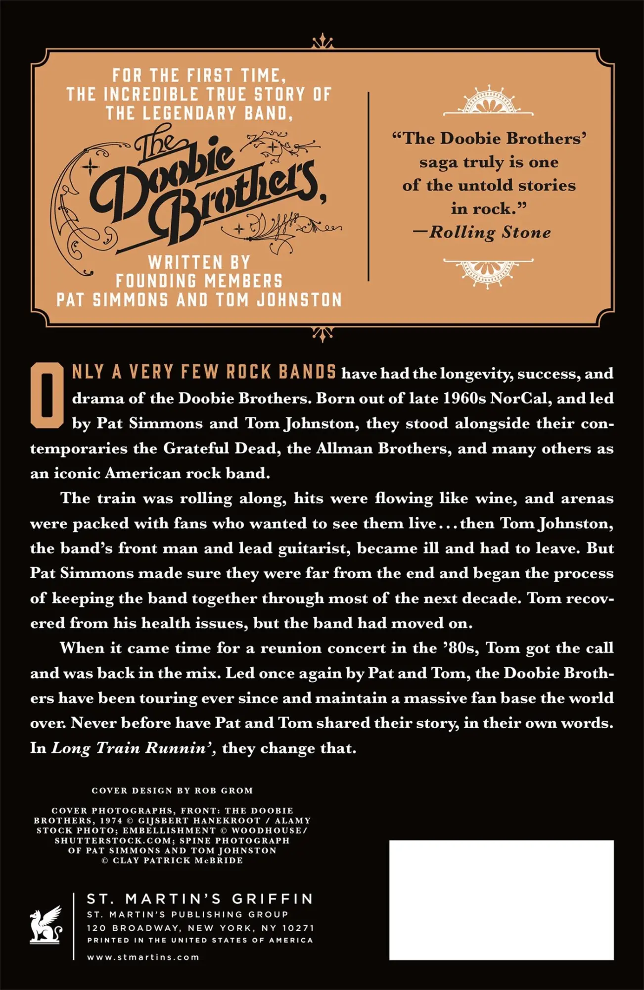 Rückseite: 9781250618863 | Long Train Runnin' | Our Story of the Doobie Brothers | Taschenbuch