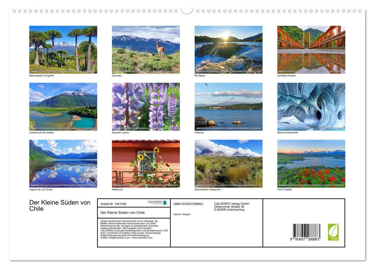Bild: 9783457288863 | Der Kleine Süden von Chile (hochwertiger Premium Wandkalender 2026...