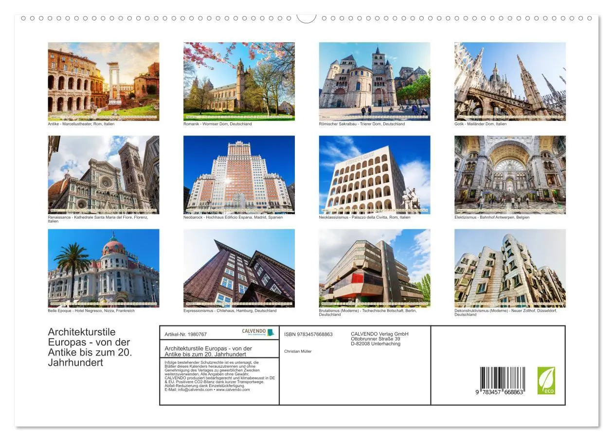Bild: 9783457668863 | Architekturstile Europas - von der Antike bis zum 20. Jahrhundert...