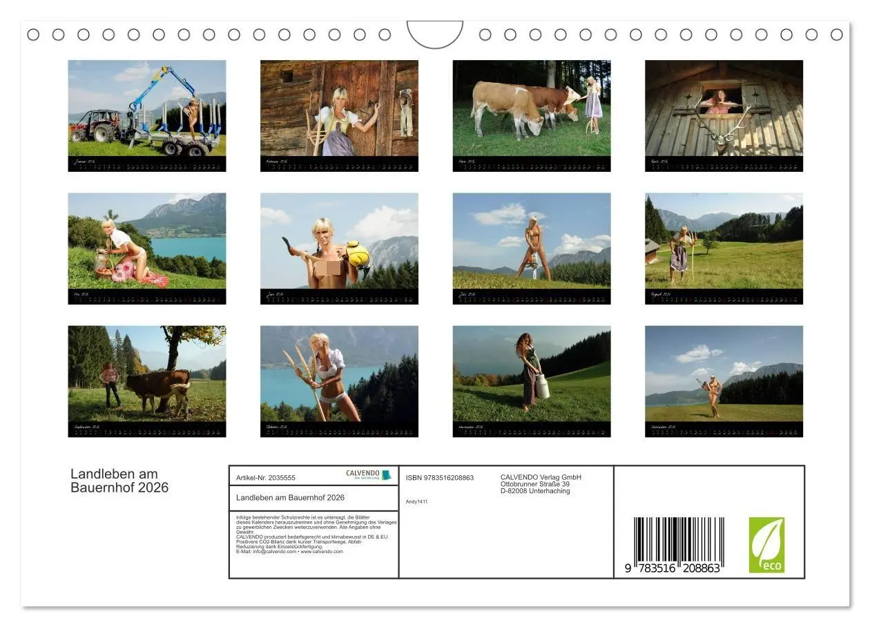 Bild: 9783516208863 | Landleben am Bauernhof 2026 (Wandkalender 2026 DIN A4 quer),...