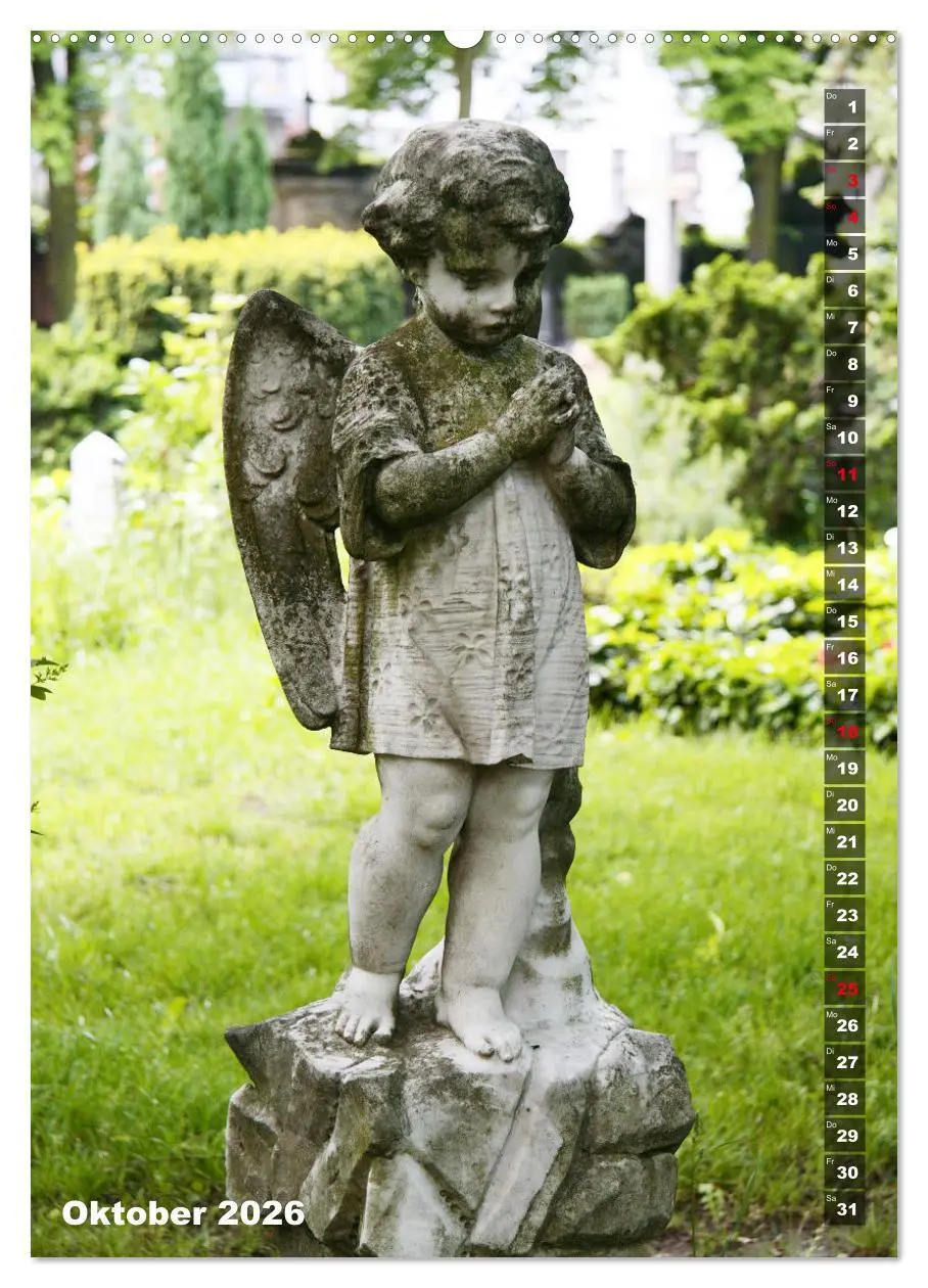 Bild: 9783516378863 | Friedhofsengel in Berlin (Wandkalender 2026 DIN A2 hoch), CALVENDO...