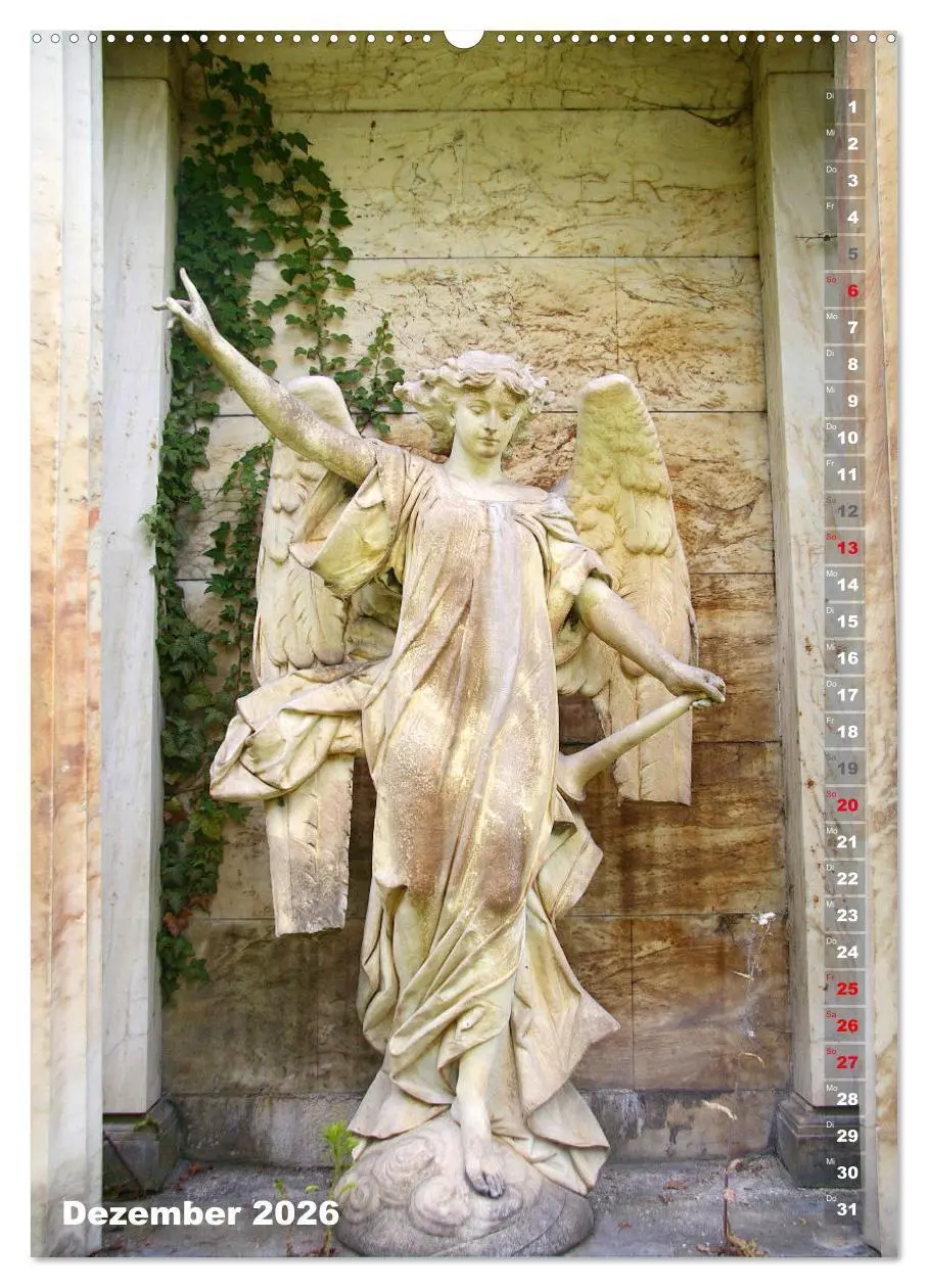 Bild: 9783516378863 | Friedhofsengel in Berlin (Wandkalender 2026 DIN A2 hoch), CALVENDO...