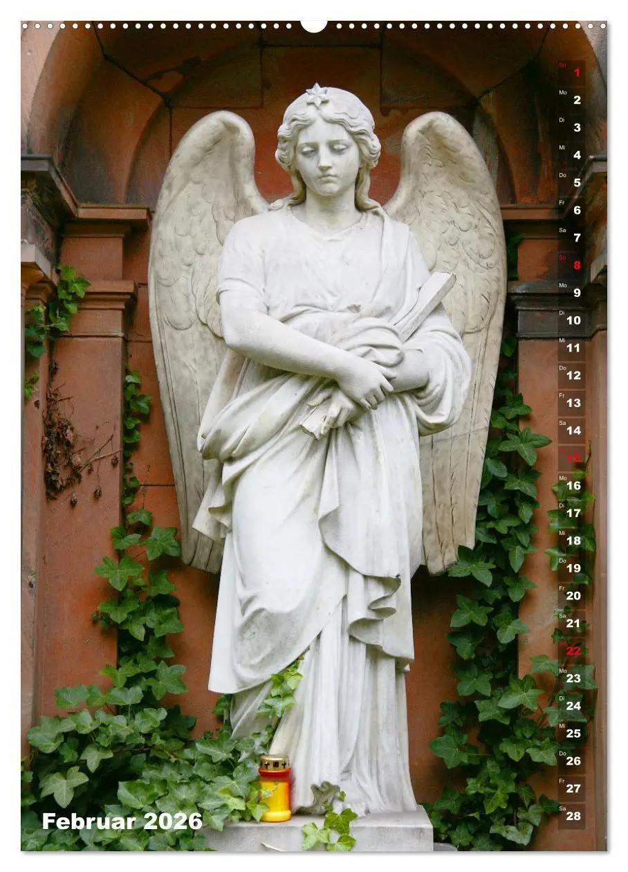 Bild: 9783516378863 | Friedhofsengel in Berlin (Wandkalender 2026 DIN A2 hoch), CALVENDO...