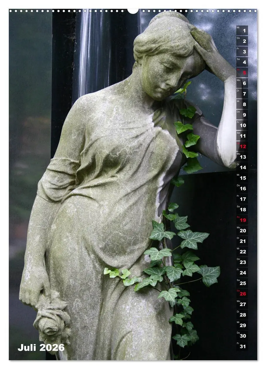 Bild: 9783516378863 | Friedhofsengel in Berlin (Wandkalender 2026 DIN A2 hoch), CALVENDO...