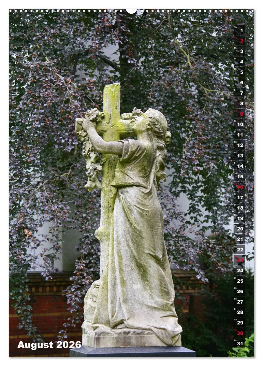 Bild: 9783516378863 | Friedhofsengel in Berlin (Wandkalender 2026 DIN A2 hoch), CALVENDO...