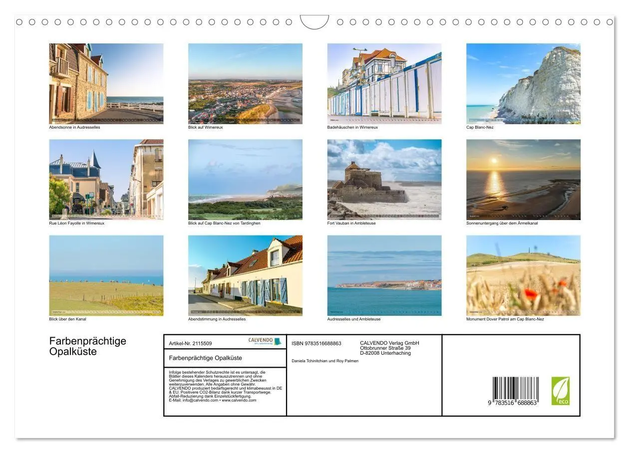 Bild: 9783516688863 | Farbenprächtige Opalküste (Wandkalender 2026 DIN A3 quer), CALVENDO...