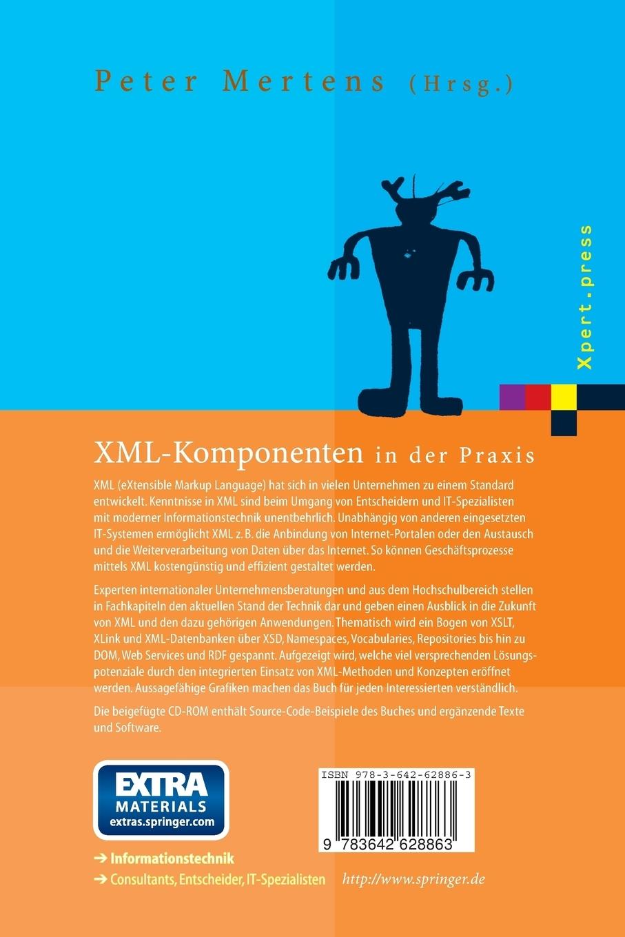 Rückseite: 9783642628863 | XML-Komponenten in der Praxis | Peter Mertens | Taschenbuch | xiii
