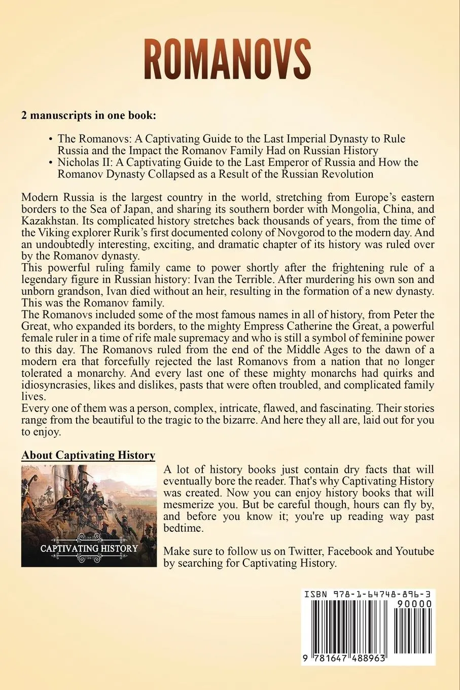 Rückseite: 9781647488963 | Romanovs | Captivating History | Taschenbuch | Kartoniert / Broschiert