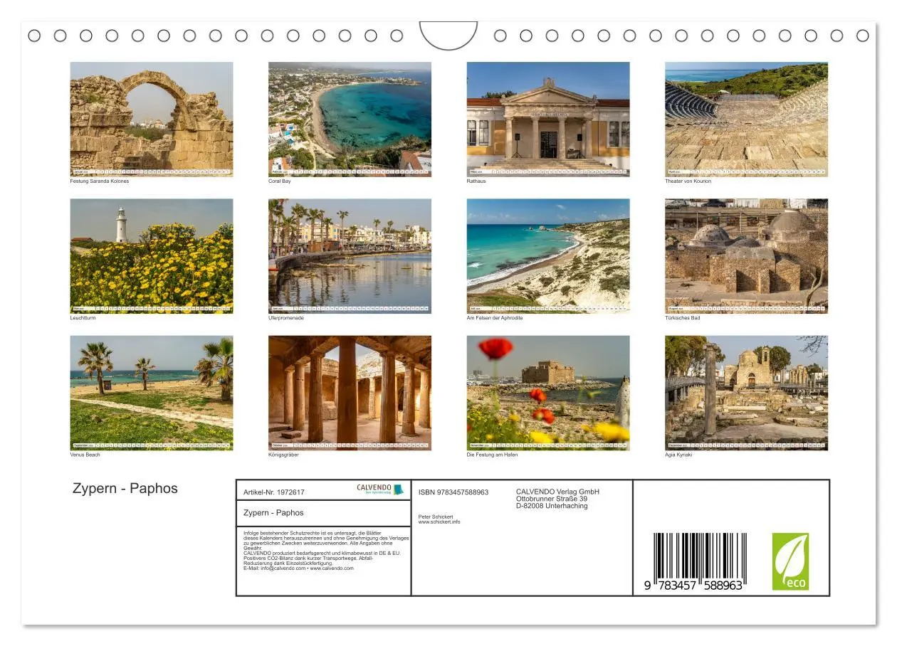 Bild: 9783457588963 | Zypern - Paphos (Wandkalender 2026 DIN A4 quer), CALVENDO...