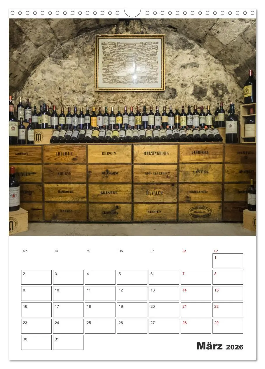 Bild: 9783516368963 | Weinkalender - für Kenner und Genießer (Wandkalender 2026 DIN A3...