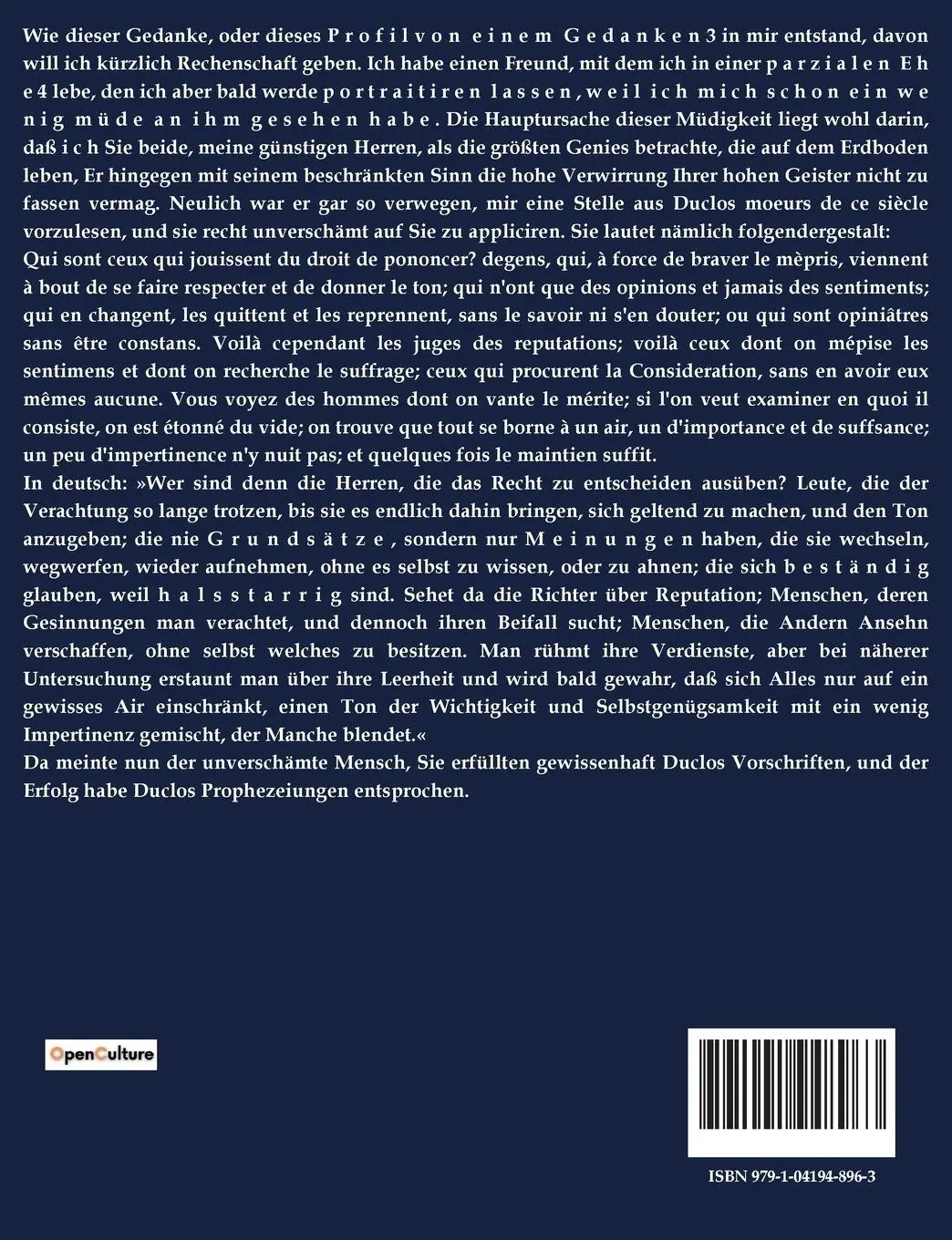 Rückseite: 9791041948963 | Der hyperboräische Esel | August Von Kotzebue | Taschenbuch | 44 S.