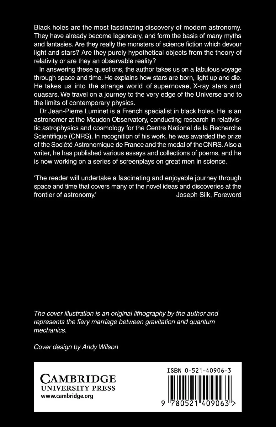 Rückseite: 9780521409063 | Black Holes | Jean-Pierre Luminet | Taschenbuch | Englisch | 2007