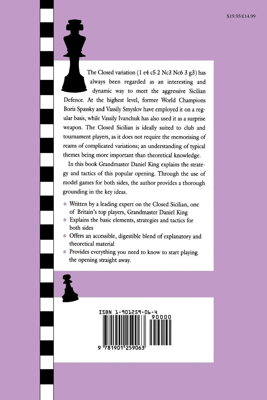 Rückseite: 9781901259063 | Closed Sicilian | Daniel King | Taschenbuch | Kartoniert / Broschiert