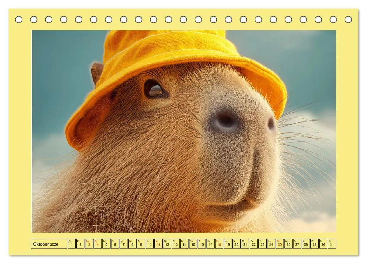 Bild: 9783516709063 | Capybaras on Tour. Wasserschweine als Weltenbummler (Tischkalender...