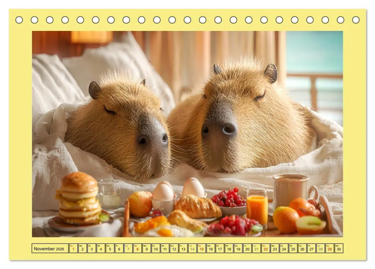 Bild: 9783516709063 | Capybaras on Tour. Wasserschweine als Weltenbummler (Tischkalender...
