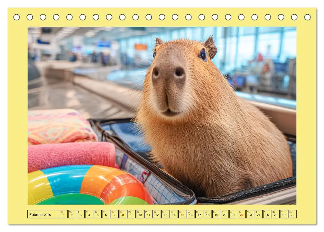 Bild: 9783516709063 | Capybaras on Tour. Wasserschweine als Weltenbummler (Tischkalender...
