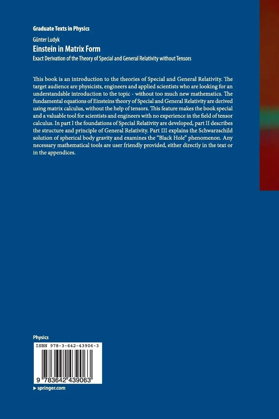 Rückseite: 9783642439063 | Einstein in Matrix Form | Günter Ludyk | Taschenbuch | xiv | Englisch