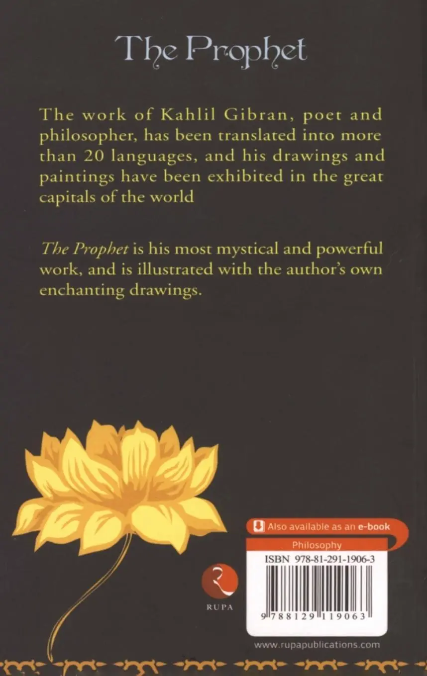 Rückseite: 9788129119063 | The Prophet | Khalil Gibran | Taschenbuch | Kartoniert / Broschiert