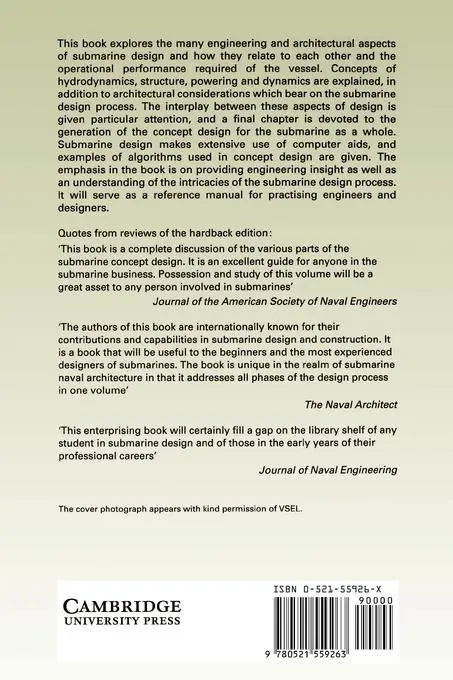 Rückseite: 9780521559263 | Concepts in Submarine Design | Roy Burcher (u. a.) | Taschenbuch
