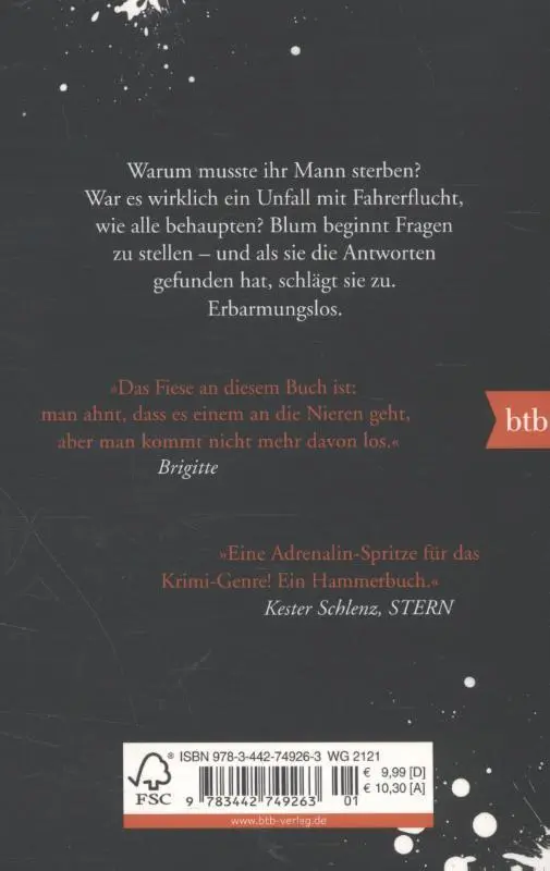 Rückseite: 9783442749263 | Totenfrau | Bernhard Aichner | Taschenbuch | btb | 448 S. | Deutsch