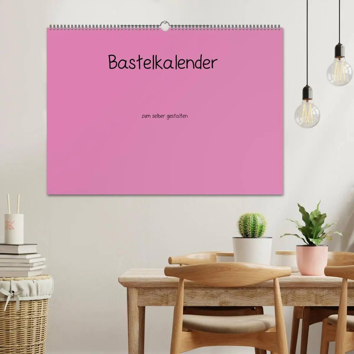 Bild: 9783516169263 | Bastelkalender - Pink (Wandkalender 2026 DIN A2 quer), CALVENDO...