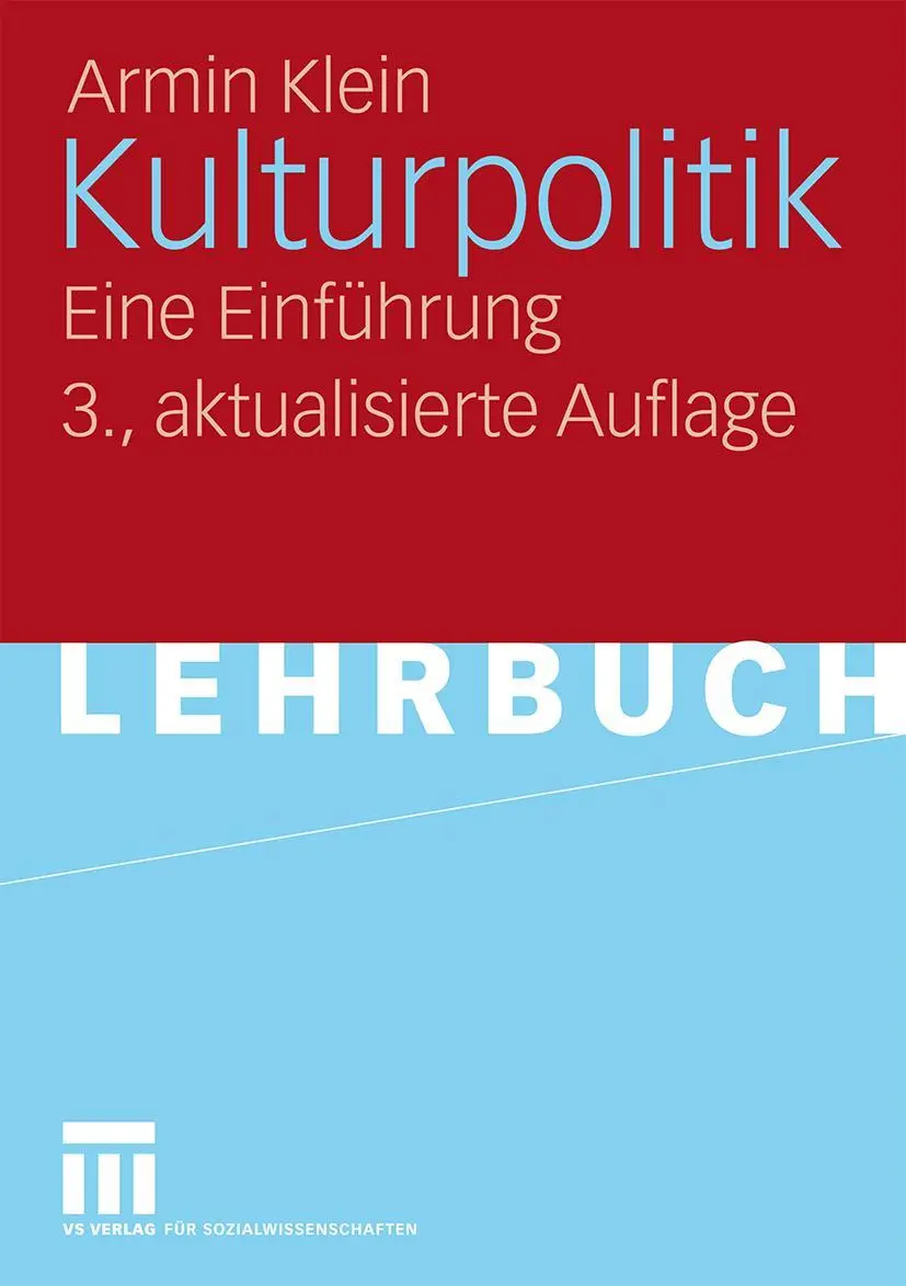 Cover: 9783531159263 | Kulturpolitik | Eine Einführung | Armin Klein | Taschenbuch | 261 S.
