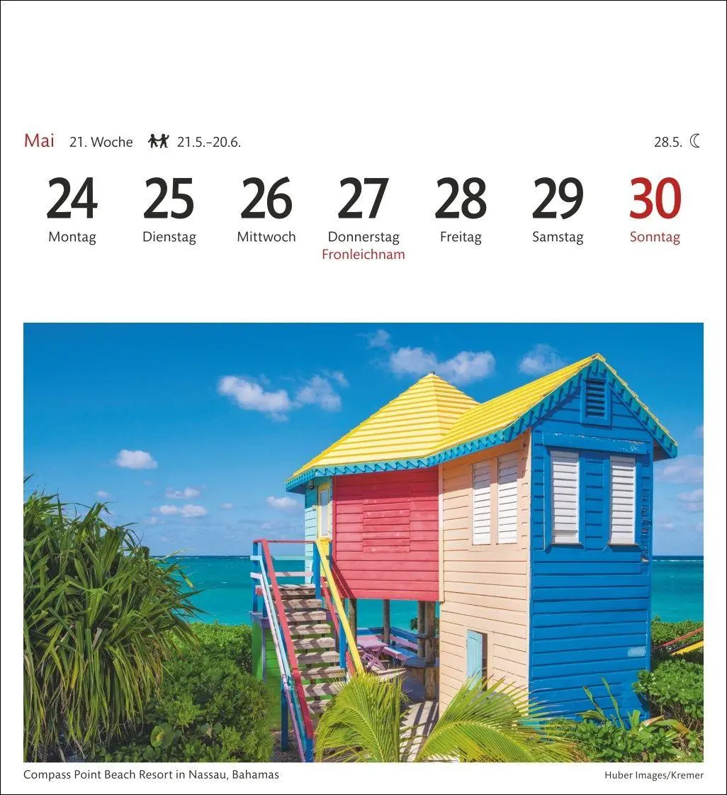 Bild: 9783840039263 | Traumziele Sehnsuchtskalender 2027 - Wochenkalender mit 53 Postkarten