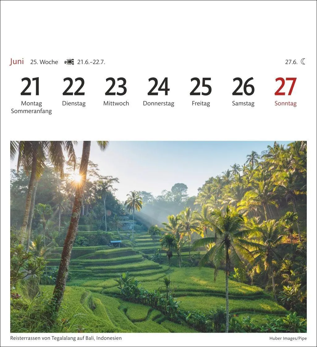 Bild: 9783840039263 | Traumziele Sehnsuchtskalender 2027 - Wochenkalender mit 53 Postkarten