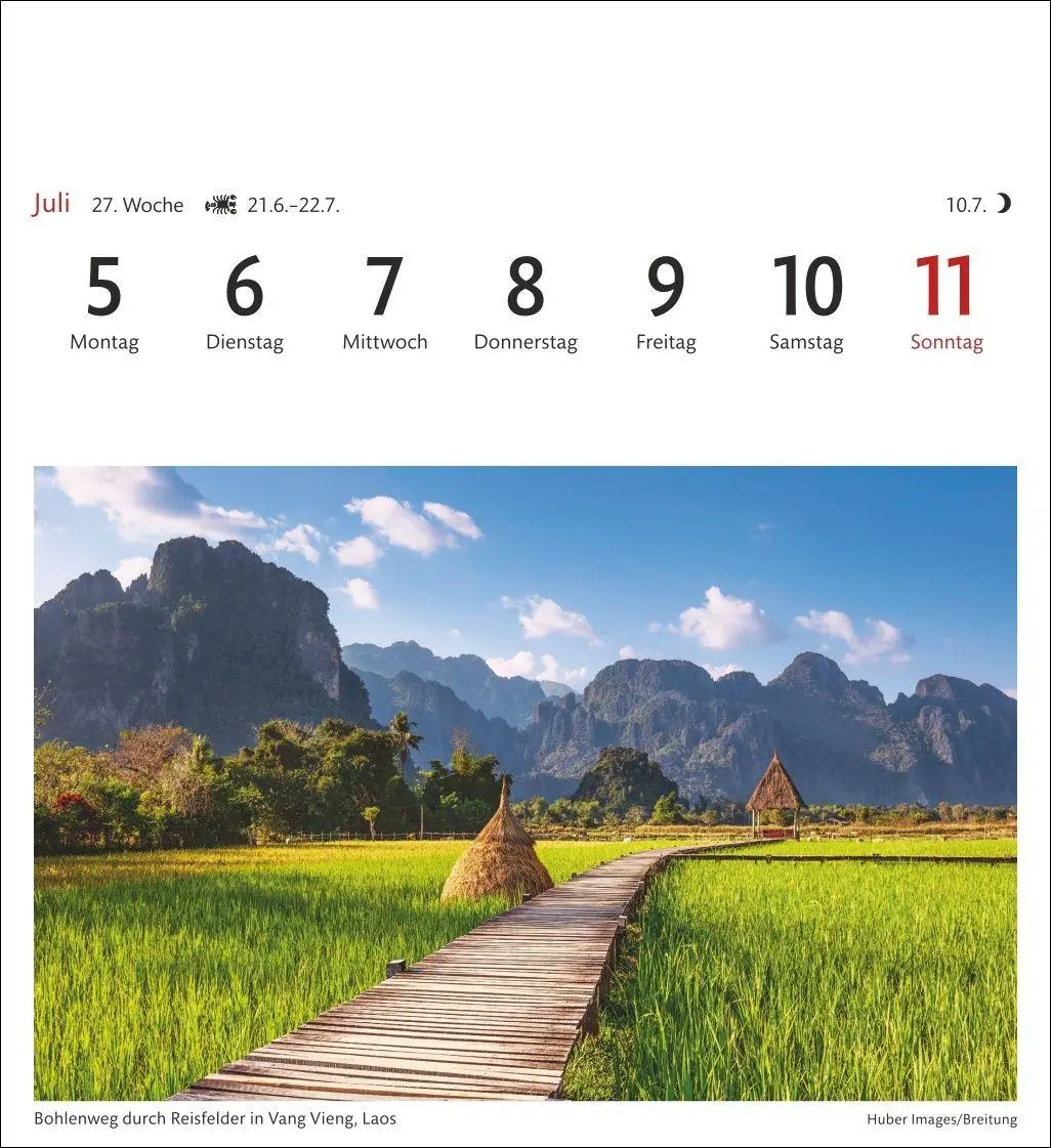Bild: 9783840039263 | Traumziele Sehnsuchtskalender 2027 - Wochenkalender mit 53 Postkarten