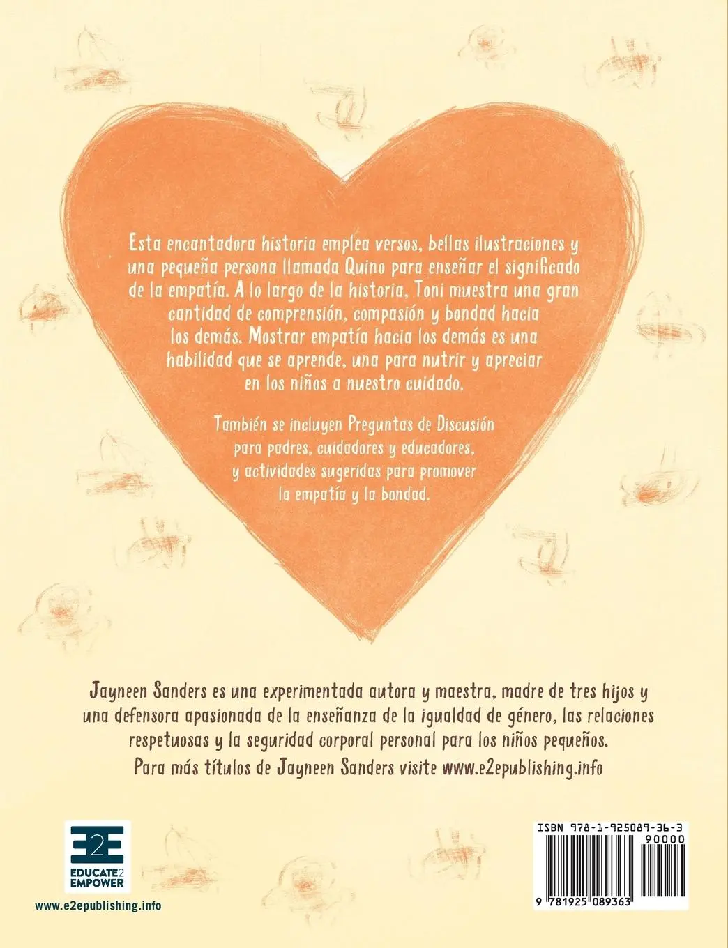 Rückseite: 9781925089363 | You, Me and Empathy | Jayneen Sanders | Taschenbuch | Spanisch | 2017