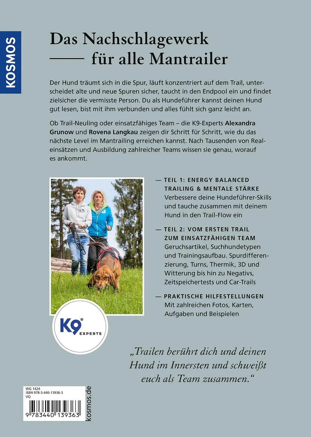 Bild: 9783440139363 | Mantrailing - das Arbeitsbuch | Alexandra Grunow (u. a.) | Buch | 2023