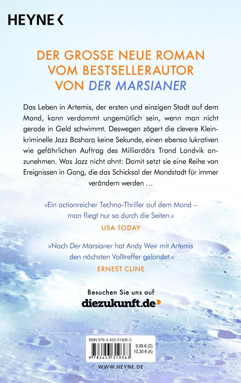 Bild: 9783453319363 | Artemis | Roman | Andy Weir | Taschenbuch | 432 S. | Deutsch | 2019
