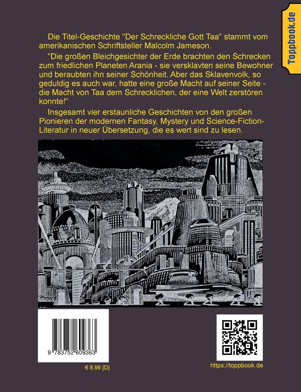 Rückseite: 9783752609363 | Der schreckliche Gott Taa | H. G. Wells (u. a.) | Taschenbuch | 72 S.