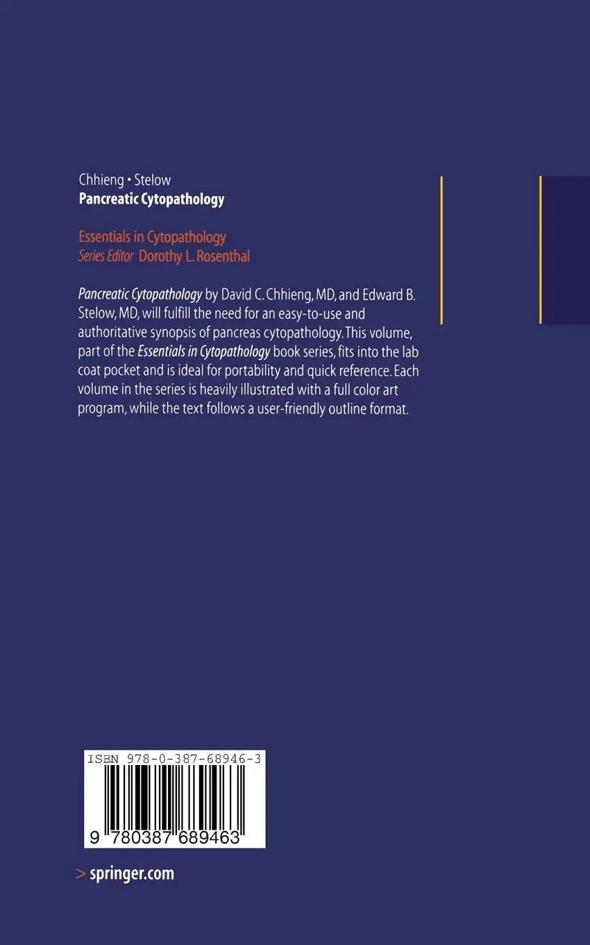 Rückseite: 9780387689463 | Pancreatic Cytopathology | David C. Chhieng (u. a.) | Taschenbuch | xi