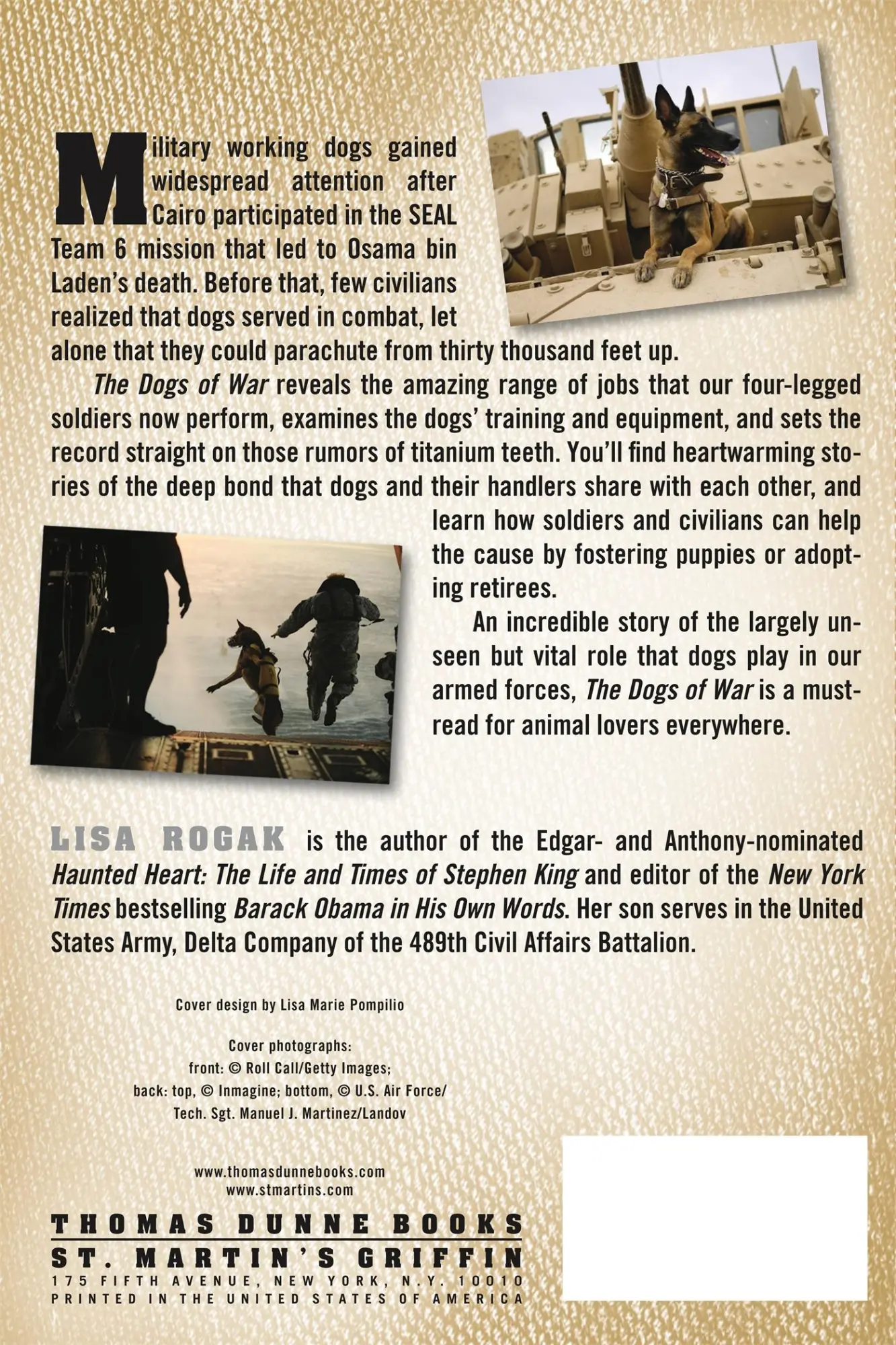 Rückseite: 9781250009463 | Dogs of War | Lisa Rogak | Taschenbuch | Englisch | 2011 | Griffin