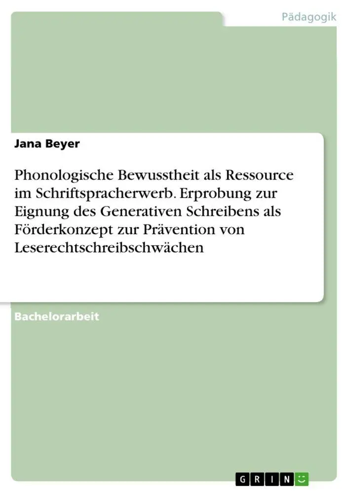 Cover: 9783389059463 | Phonologische Bewusstheit als Ressource im Schriftspracherwerb....