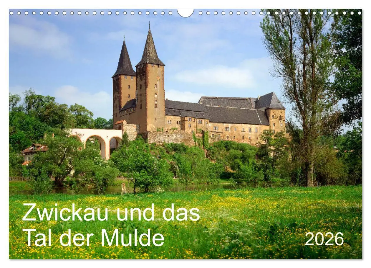 Cover: 9783457749463 | Zwickau und das Tal der Mulde (Wandkalender 2026 DIN A3 quer),...