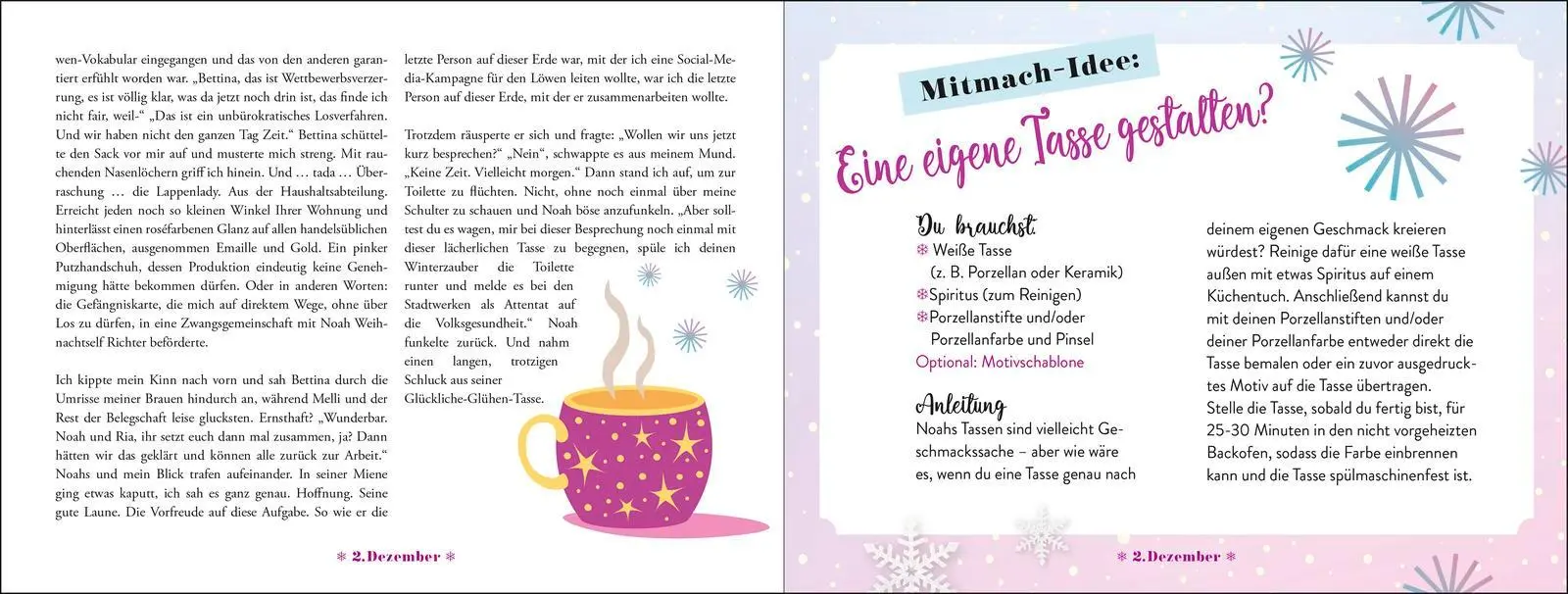 Bild: 9783629009463 | Chasing Snowflakes | Marilena Sommer | Kalender | Advents-Romance