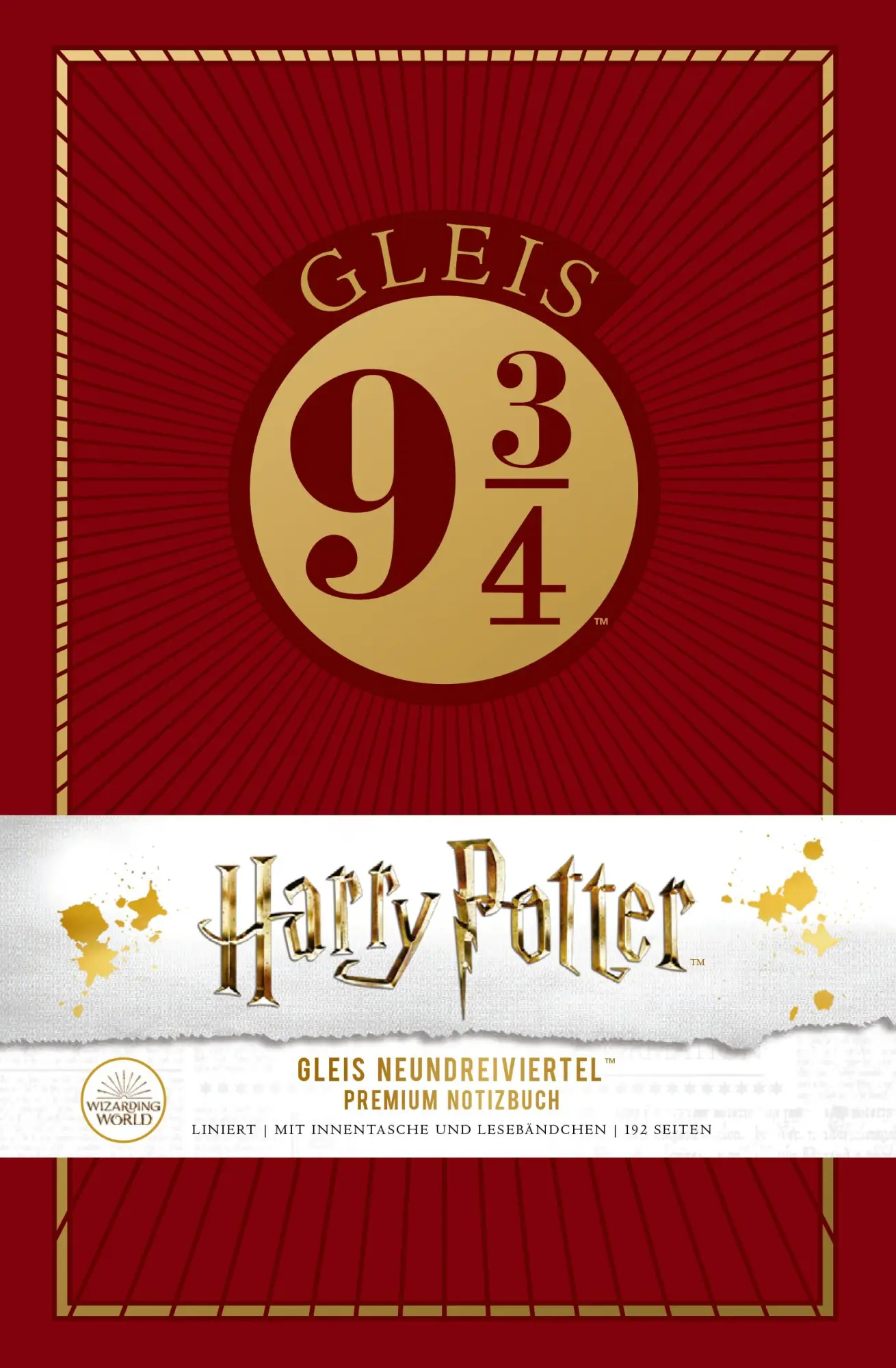 Cover: 9783742319463 | Harry Potter: Gleis 9 3/4 Premium-Notizbuch | Wizarding World | 192 S.