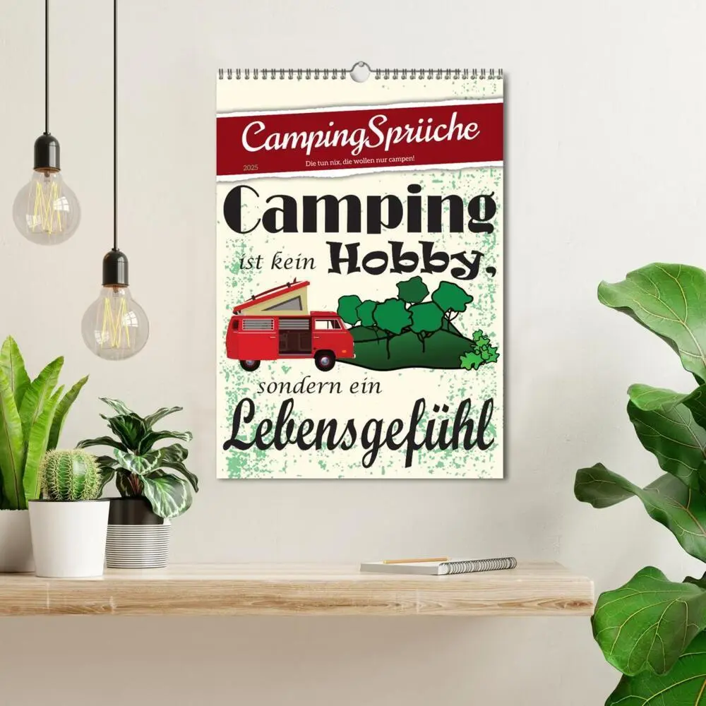 Bild: 9783435889563 | CampingSprüche (Wandkalender 2025 DIN A3 hoch), CALVENDO...