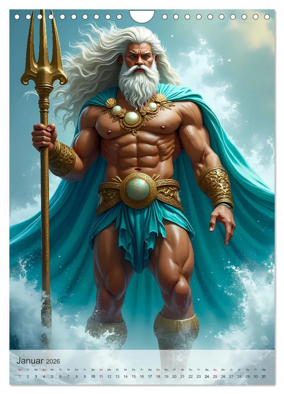 Bild: 9783457289563 | Griechische Mythologie - Götter, Helden und Monster (Wandkalender...