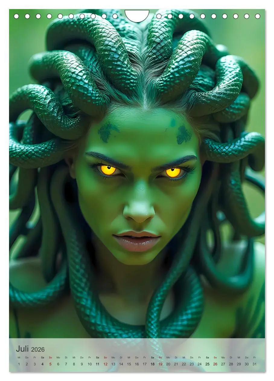 Bild: 9783457289563 | Griechische Mythologie - Götter, Helden und Monster (Wandkalender...