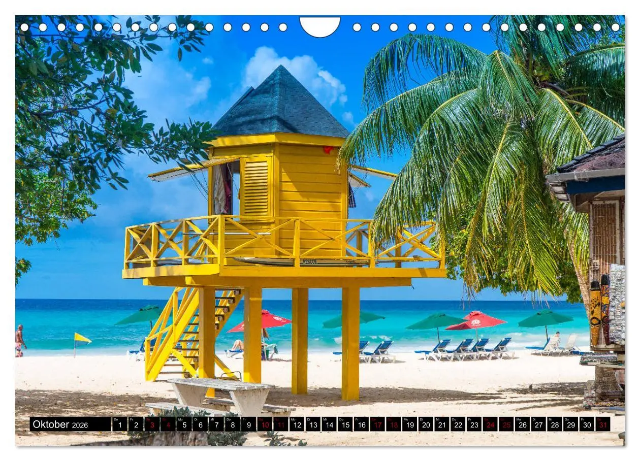 Bild: 9783457809563 | Barbados (Wandkalender 2026 DIN A4 quer), CALVENDO Monatskalender