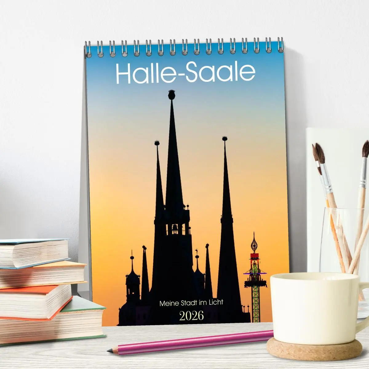 Bild: 9783516449563 | Halle/Saale - Meine Stadt im Licht (Tischkalender 2026 DIN A5...